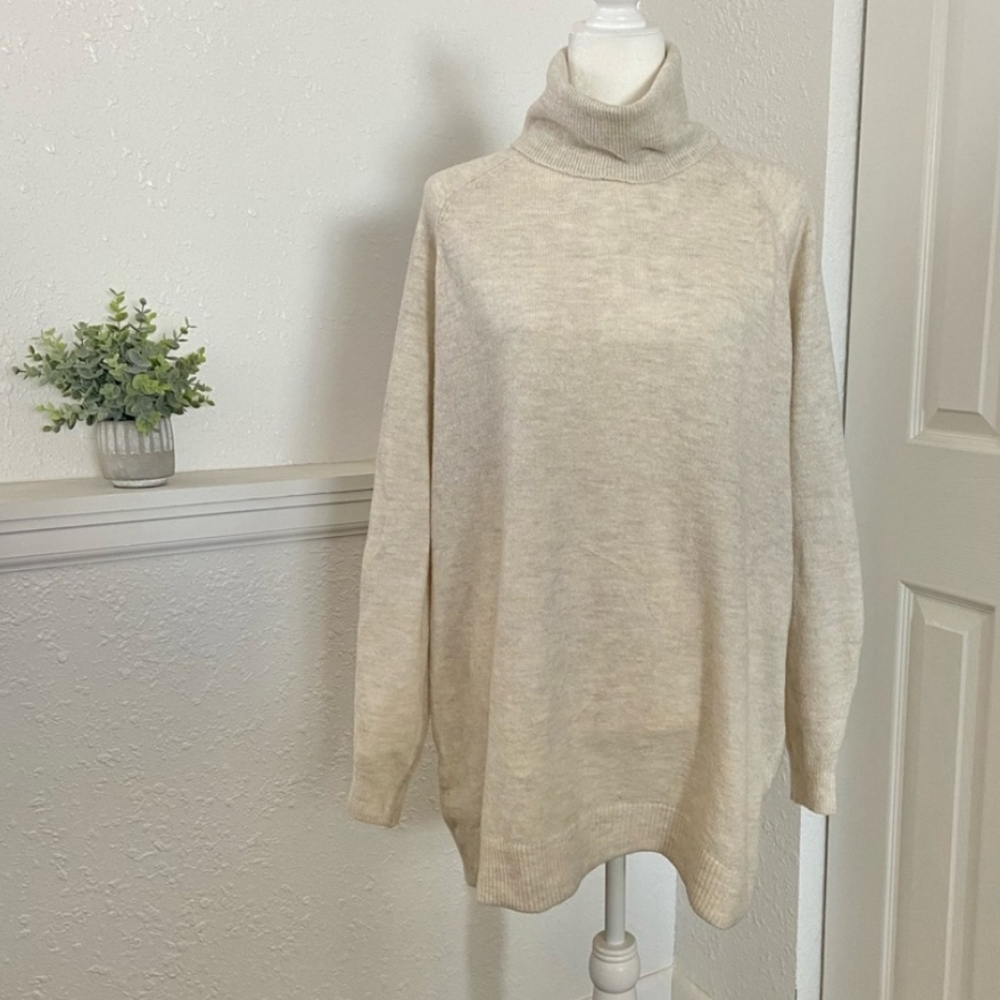 H&M Basic Turtleneck Tunic Sweater
